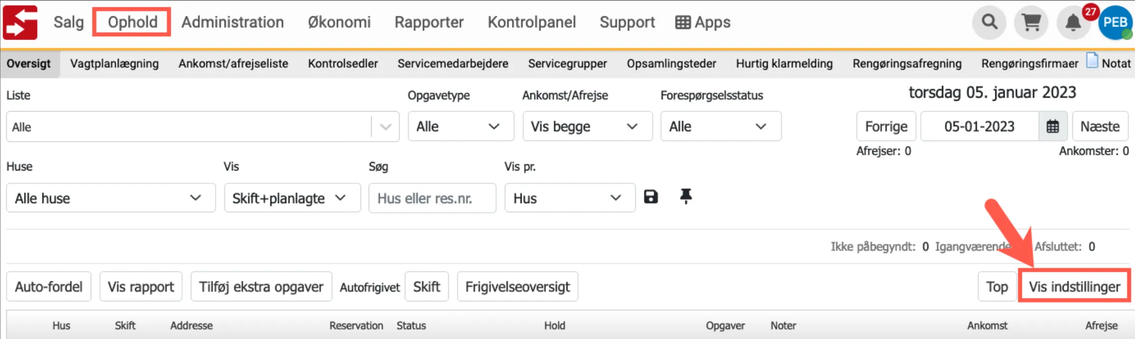 Opsætning