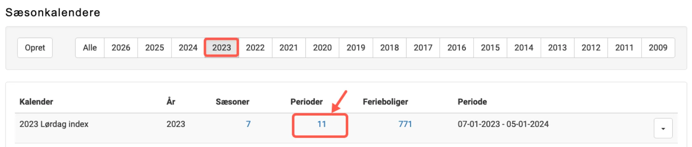 Ændre skiftedage i en bestemt periode