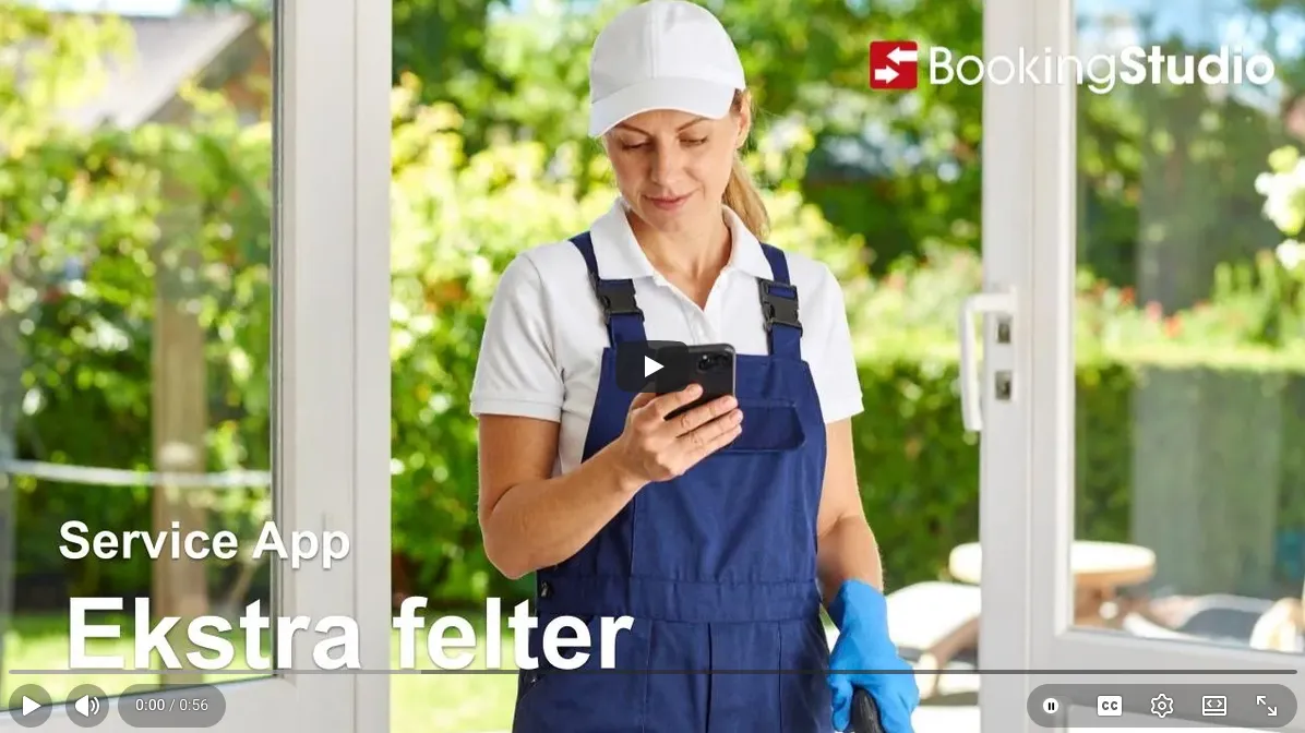 Opsætning af ekstra felter i Service App