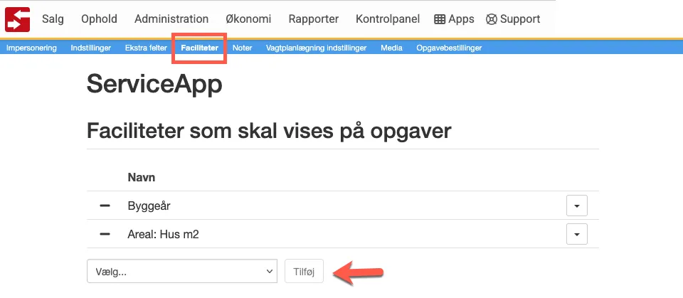 Ekstra felter på opgaver