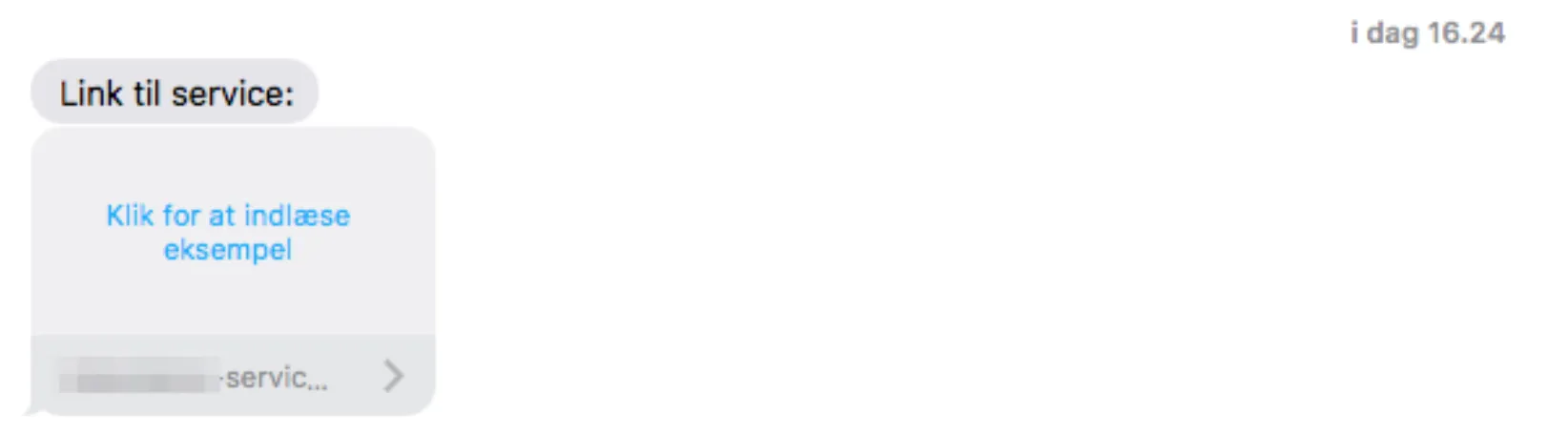 Servicemedarbejder modtager sms