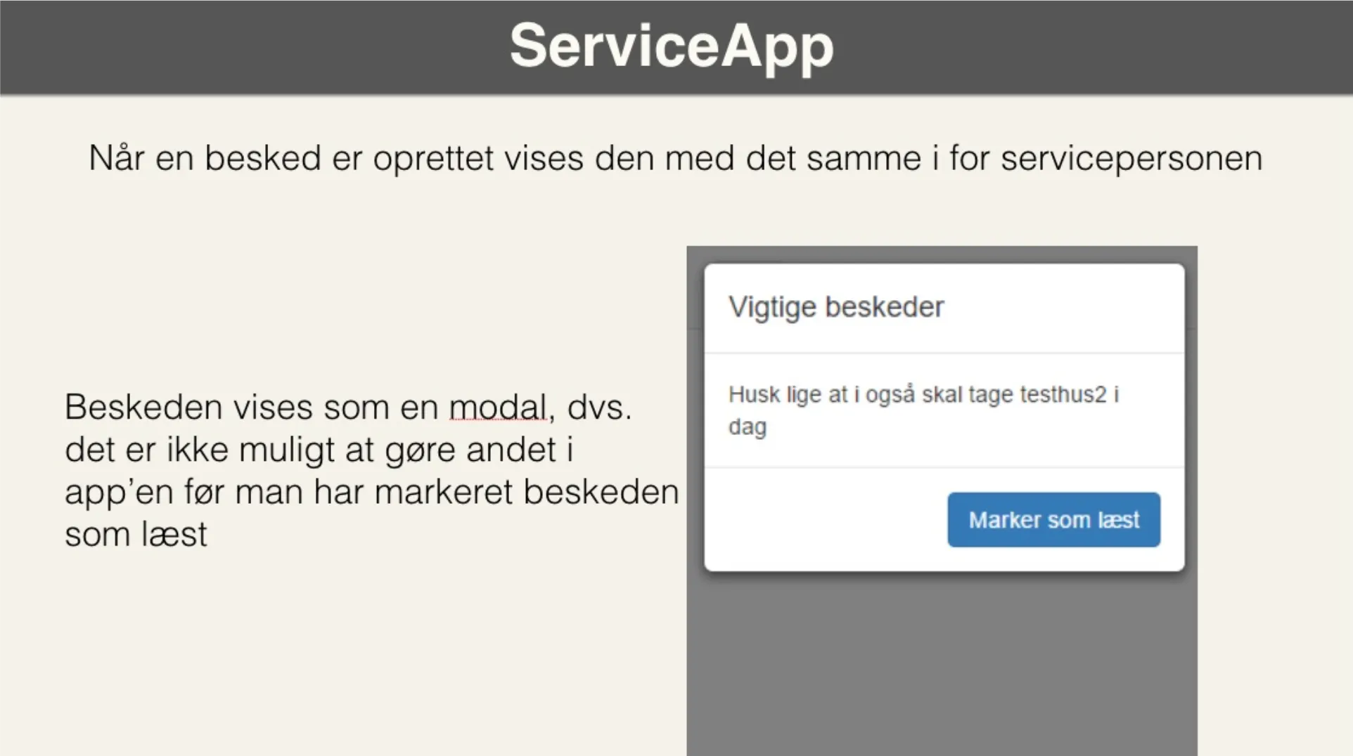 Sådan virker Service App&#x27;en