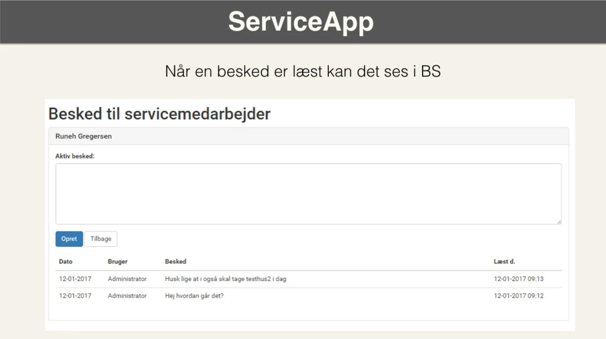 Sådan virker Service App&#x27;en