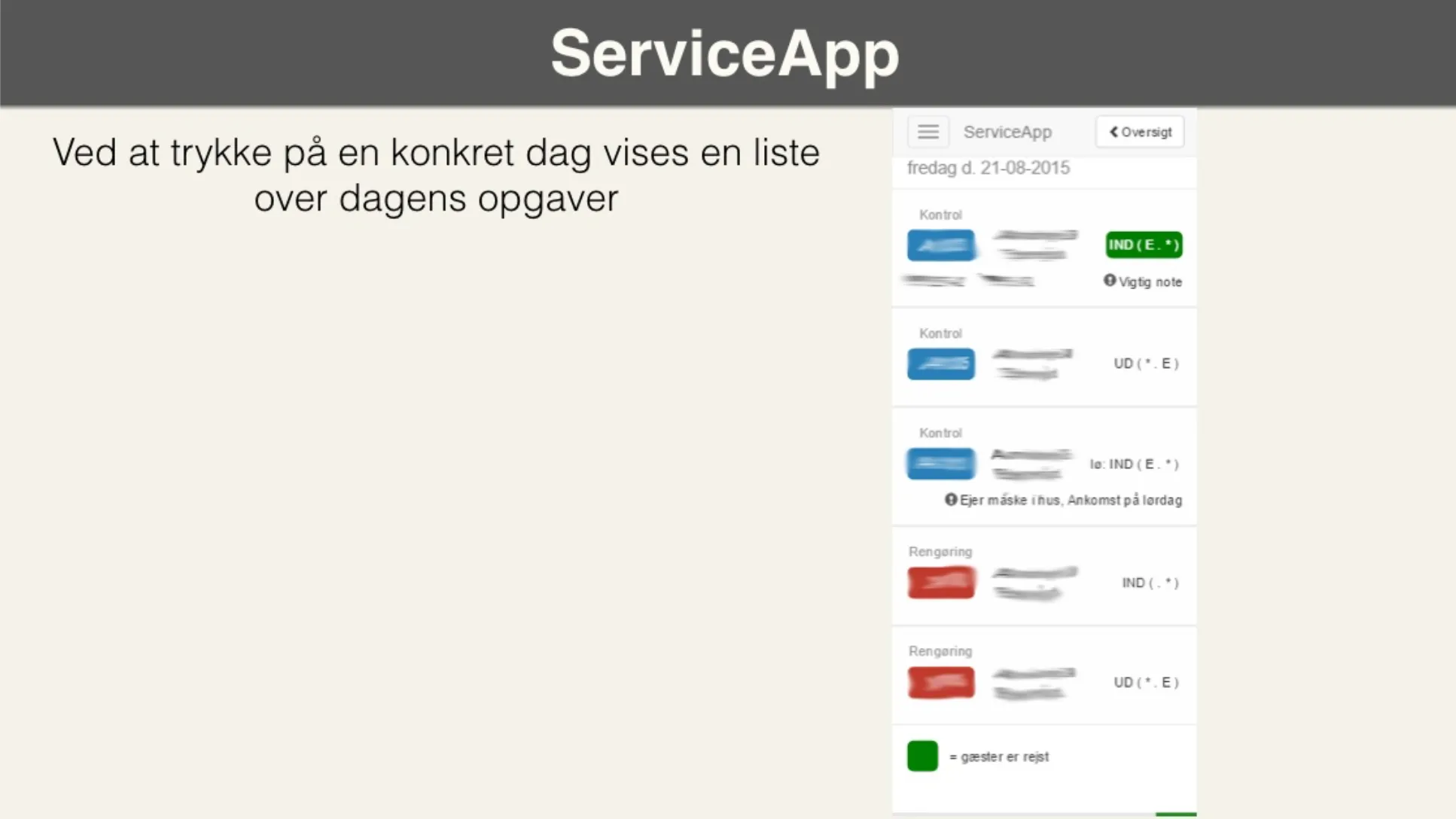 Sådan virker Service App&#x27;en