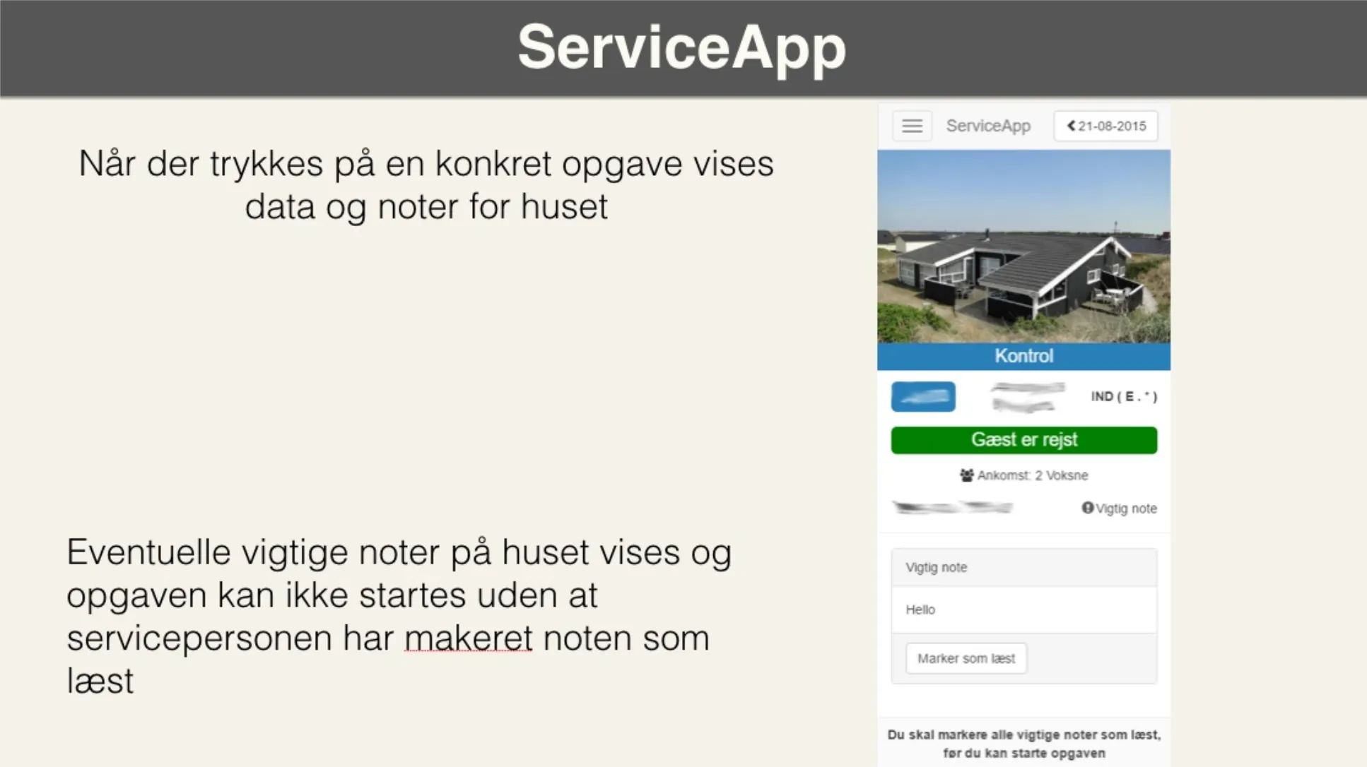Sådan virker Service App&#x27;en