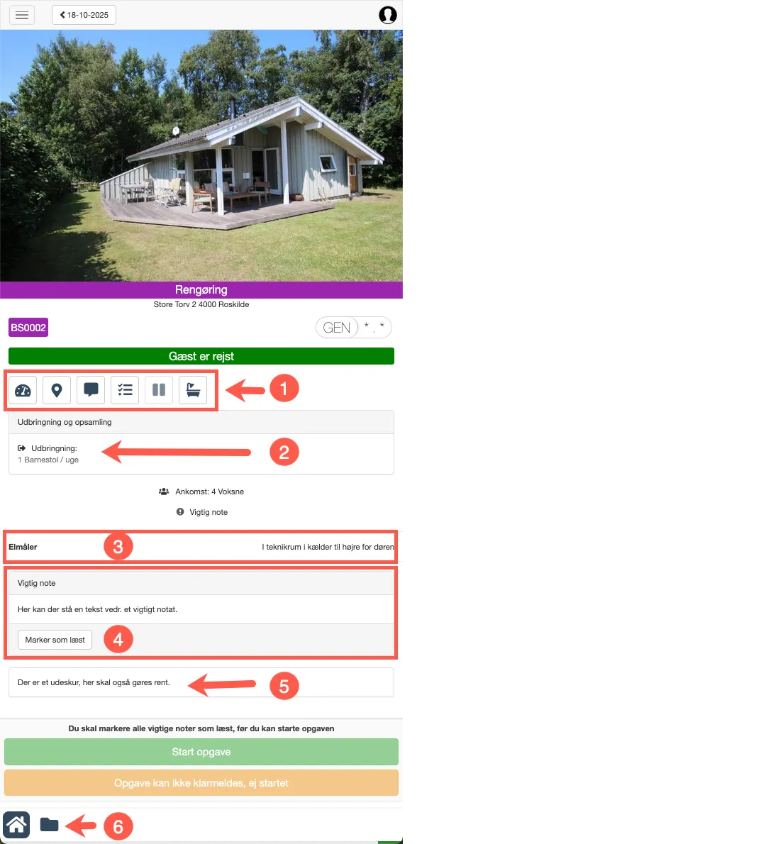 Sådan virker Service App'en