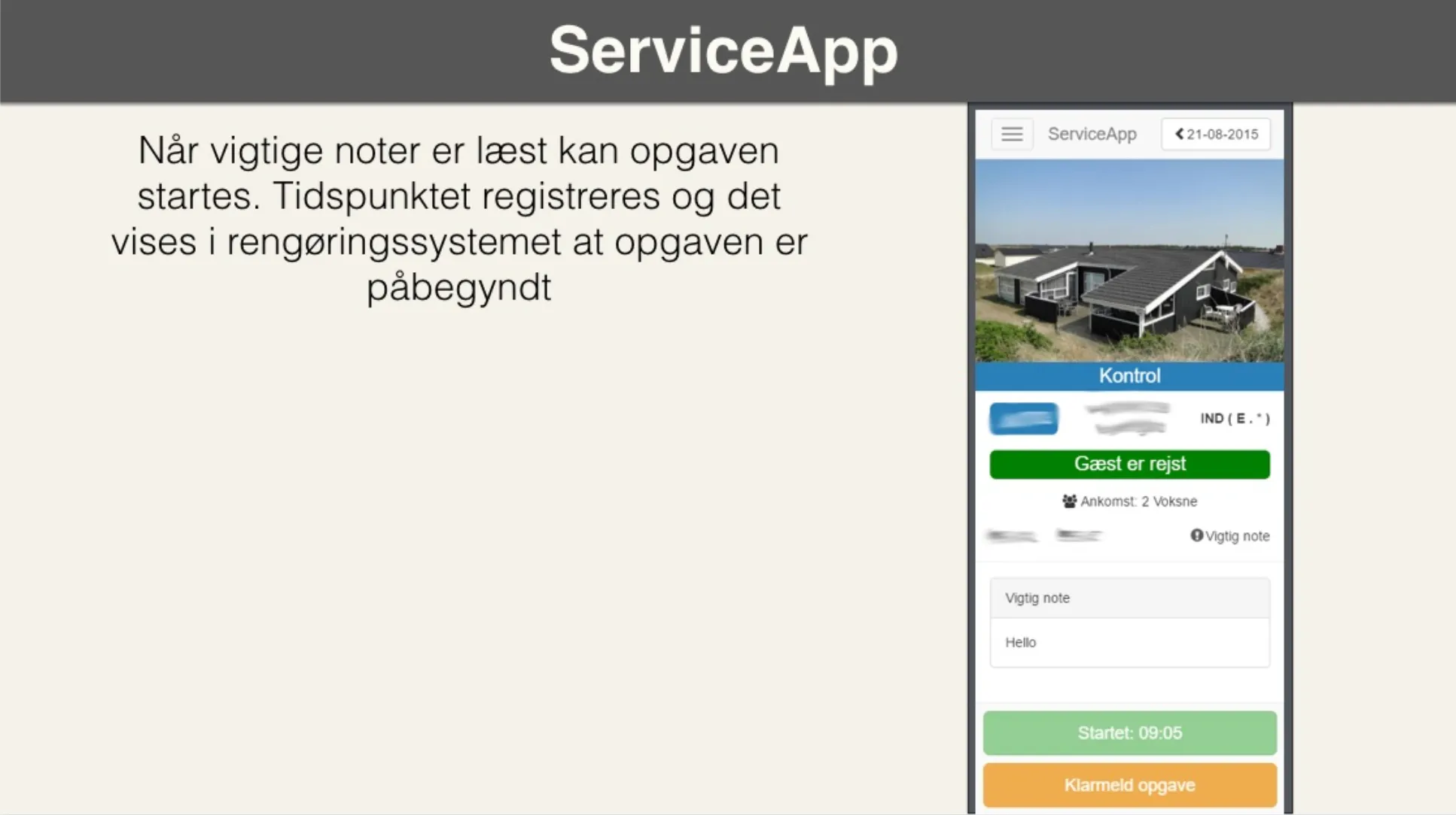 Sådan virker Service App&#x27;en