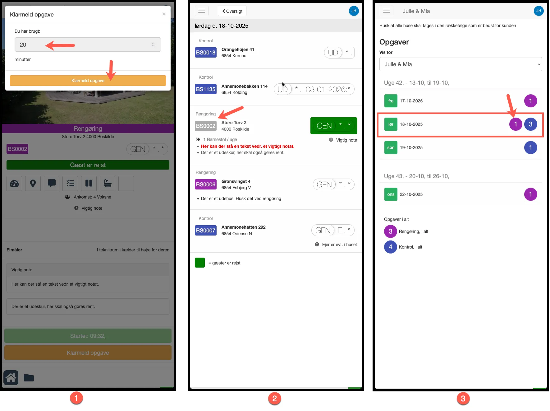Sådan virker Service App'en