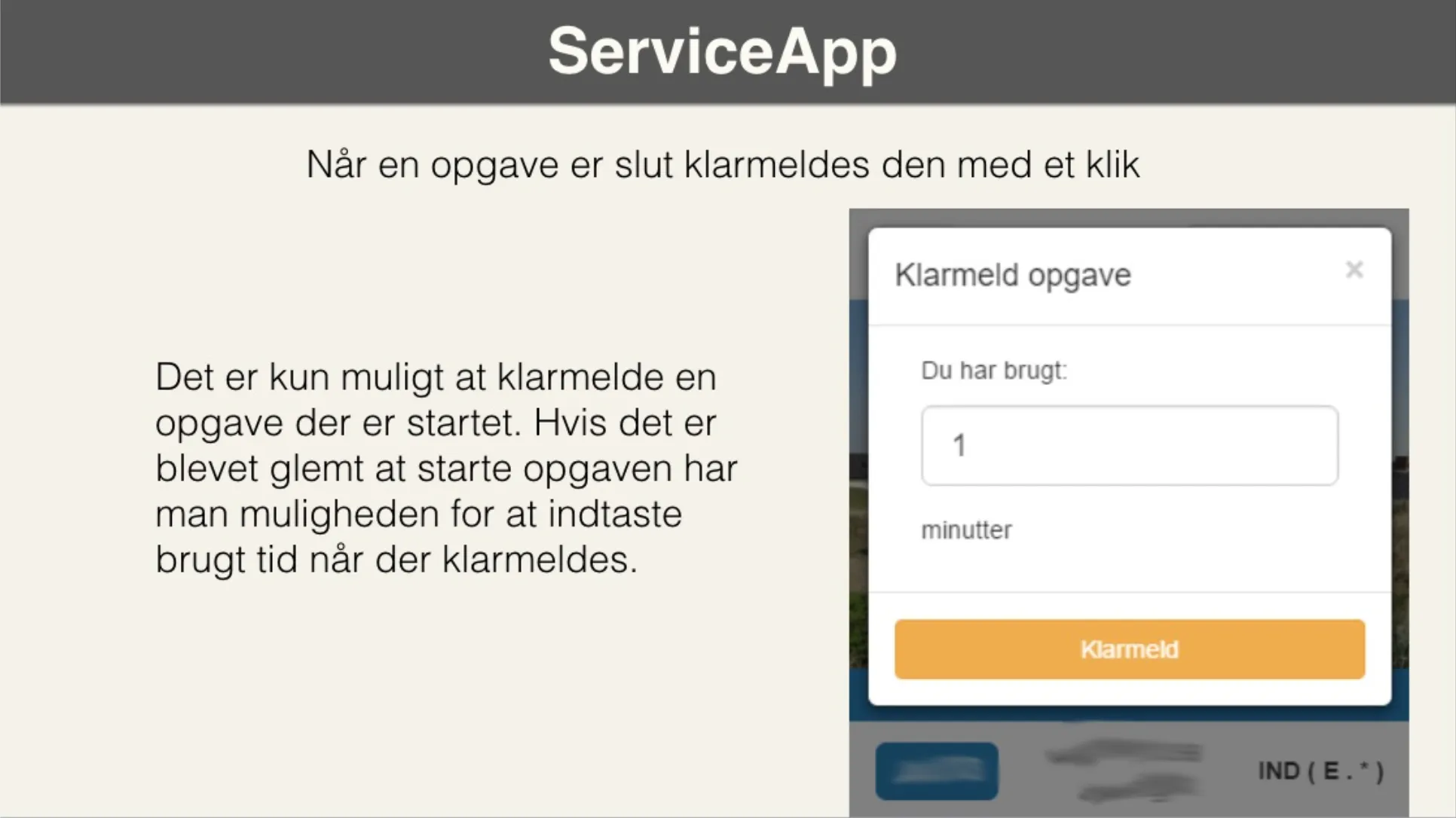Sådan virker Service App&#x27;en