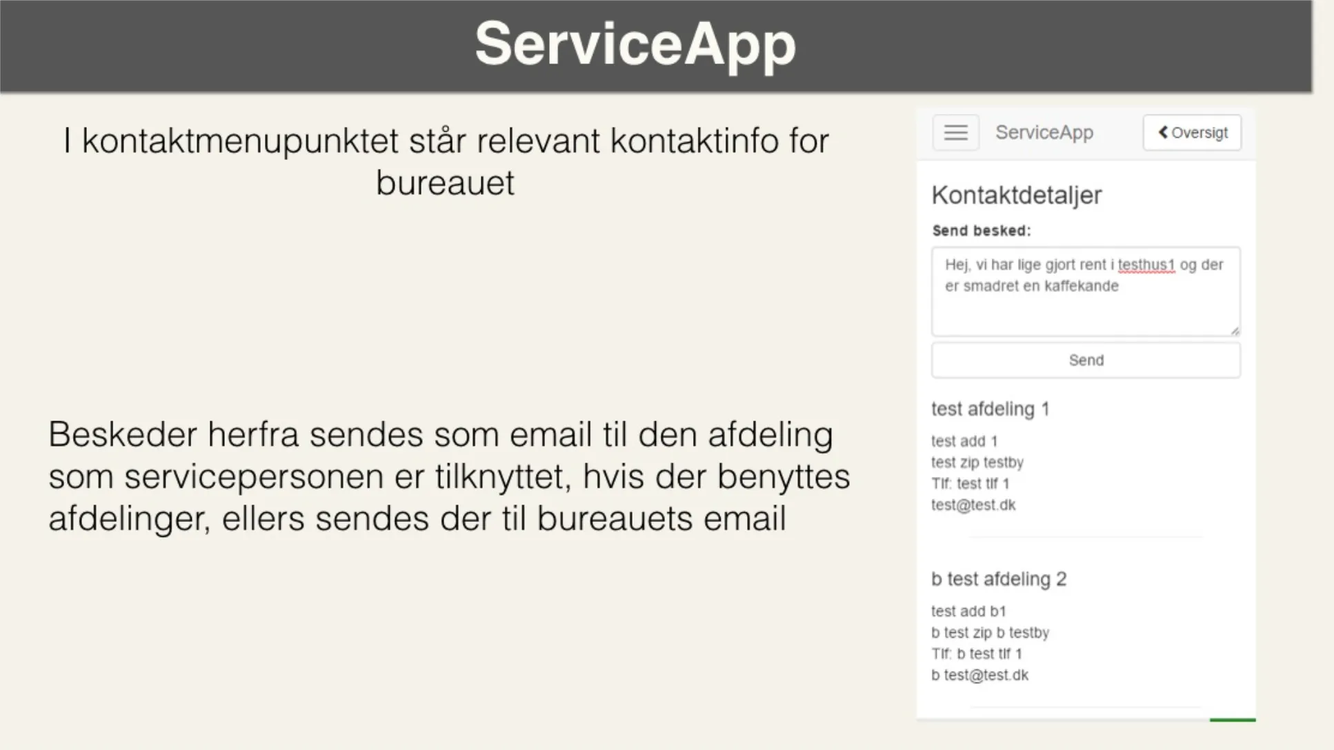 Sådan virker Service App&#x27;en