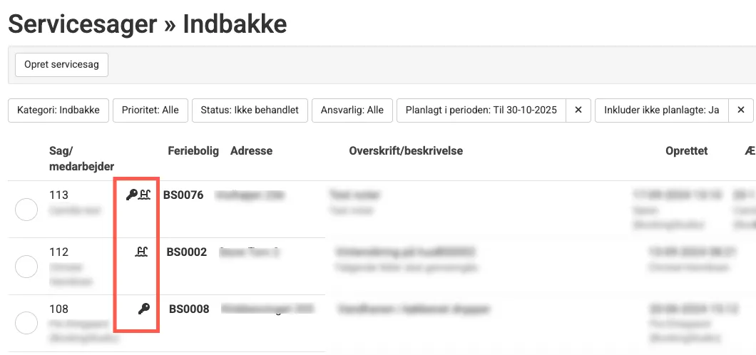 Visning for ændringer