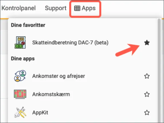 Gør app'en til din favorit