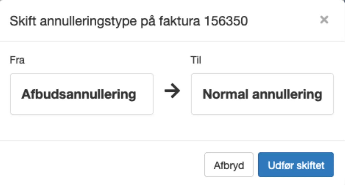 overblik over kommende ændring