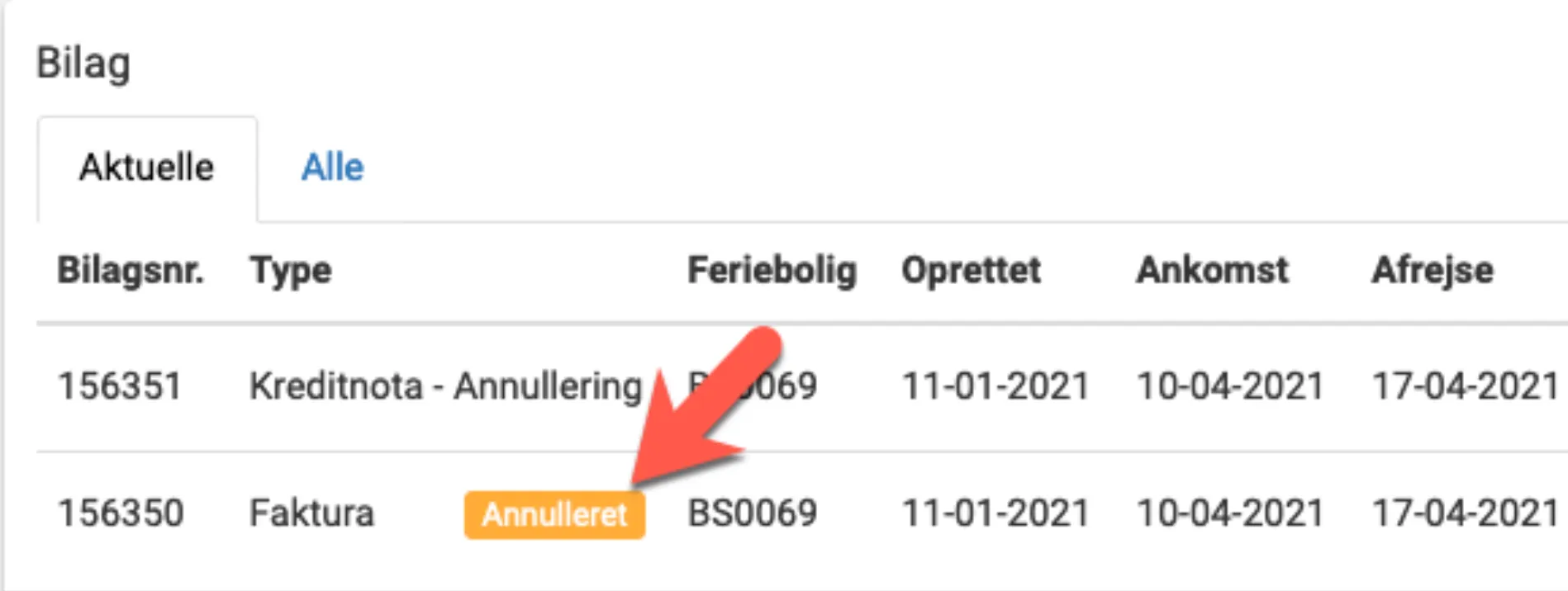 normal annullering