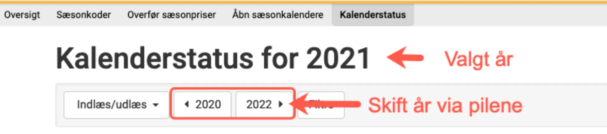 Skift år