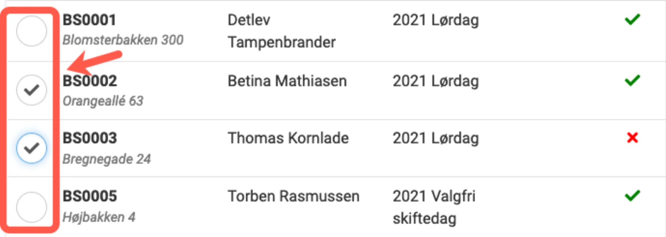 Markering af ferieboliger