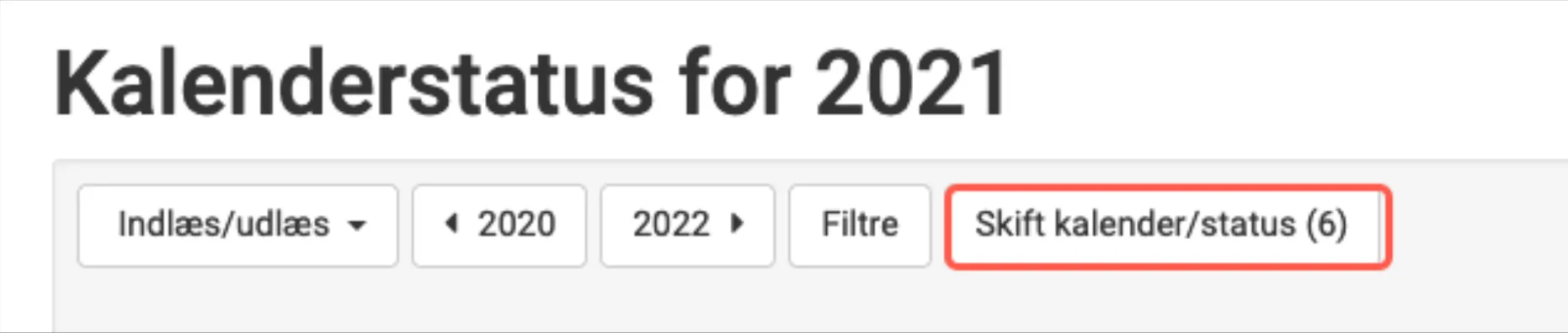 Antal ferieboliger der er valgt til ændring