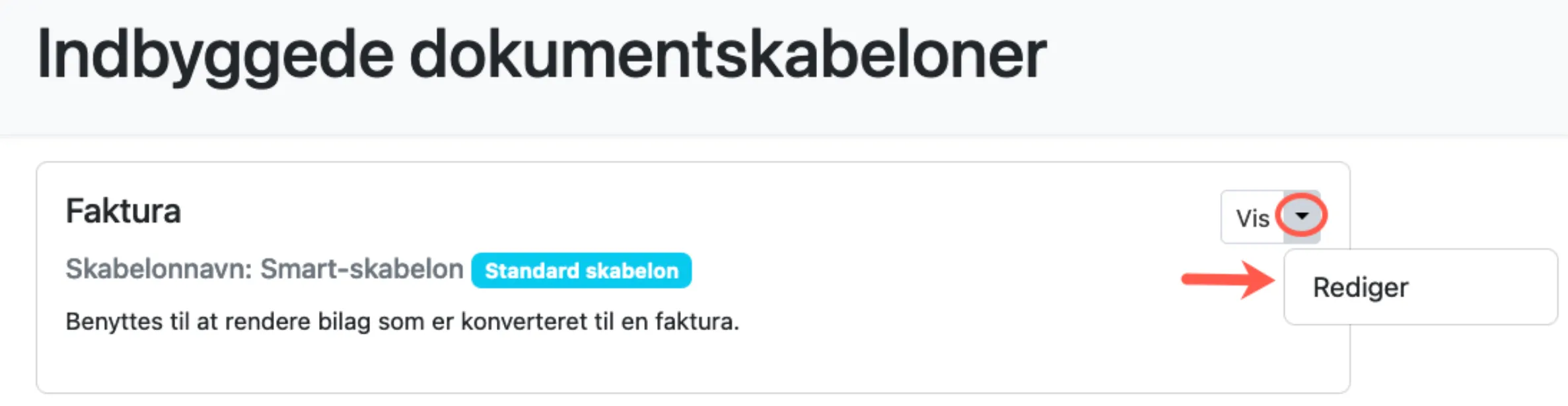Skabelon og tilret 