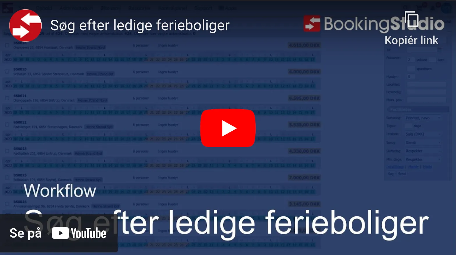 Søg efter ledige ferieboliger