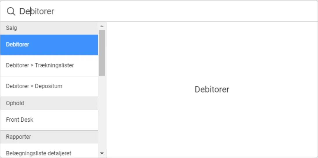 Åben for supersøgeren ved at klikke på lup ikonet