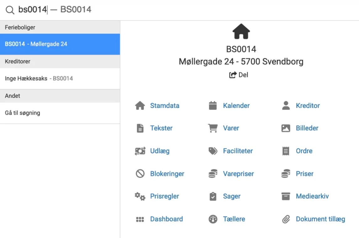Åben for supersøgeren ved at klikke på lup ikonet