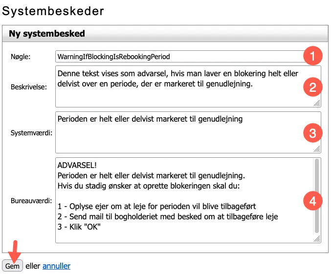 Systembeskeder