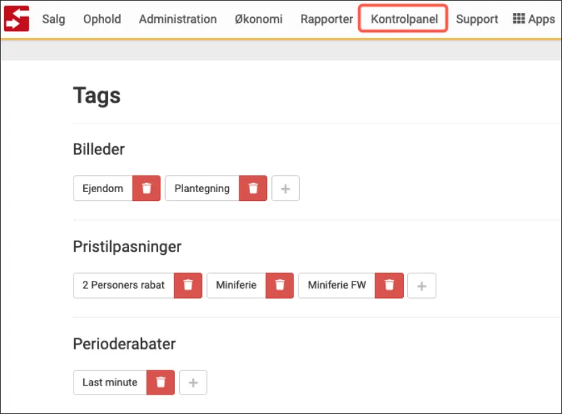 tilføj tags