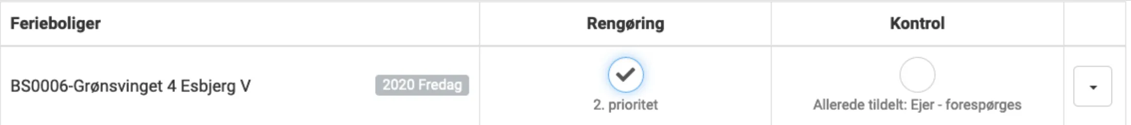 Opgave som 2. prioritet