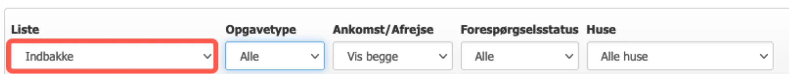 Opgaver tildeles