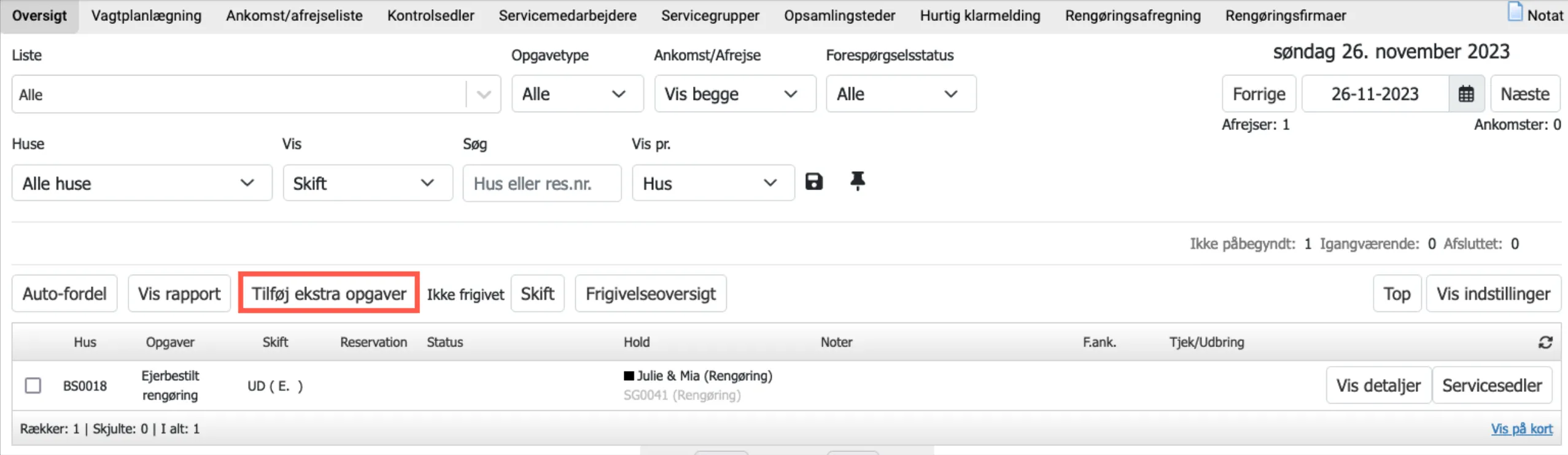 Tilføj ekstra opgaver