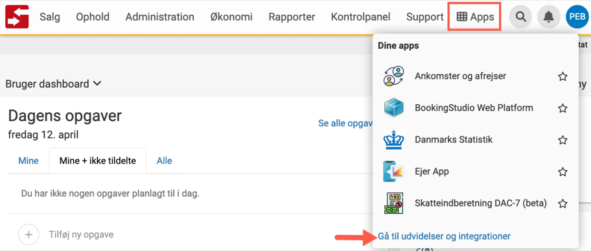 Udvidelser og intergrationer