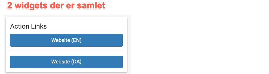 En samling af widgets