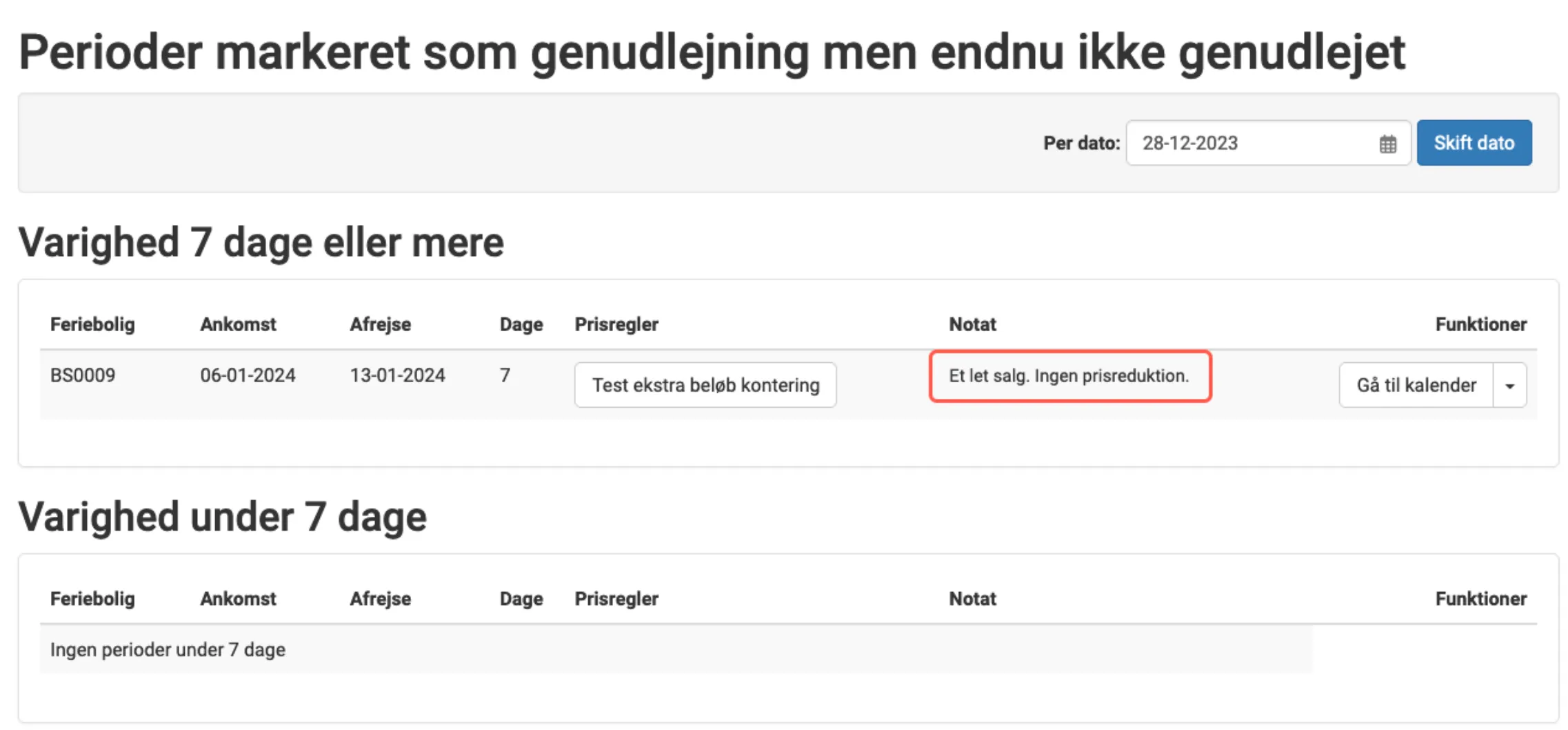 Notat synligt