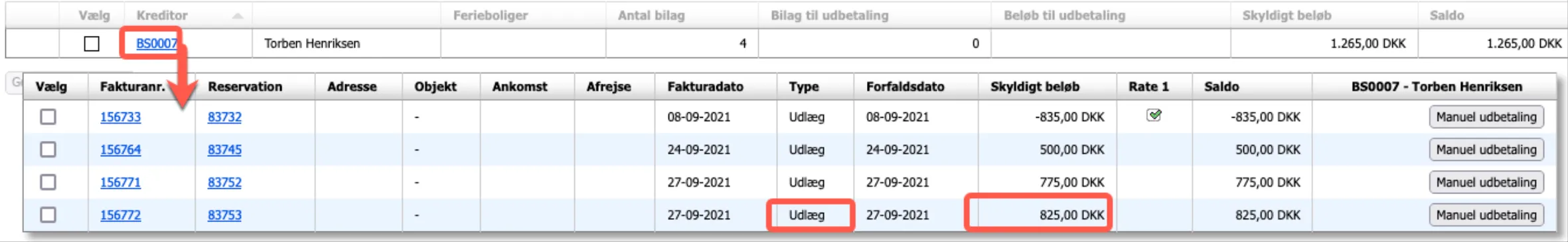 Kreditorafregningen
