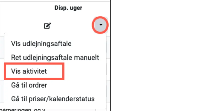 Vis aktivitet