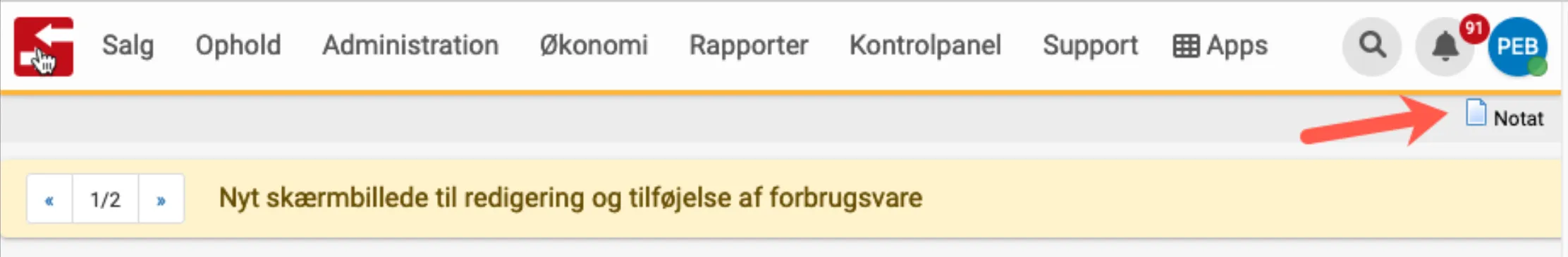 Opret tekst