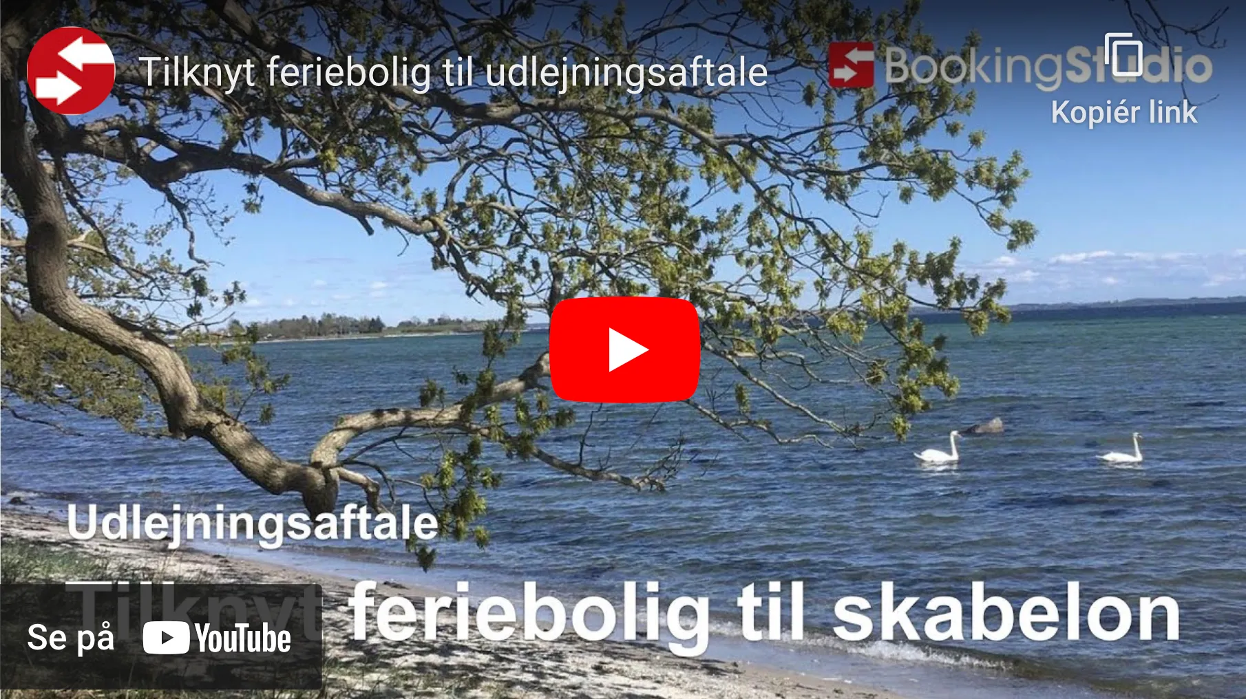 Udlejningsaftale - Tilknyt skabelon til feriebolig