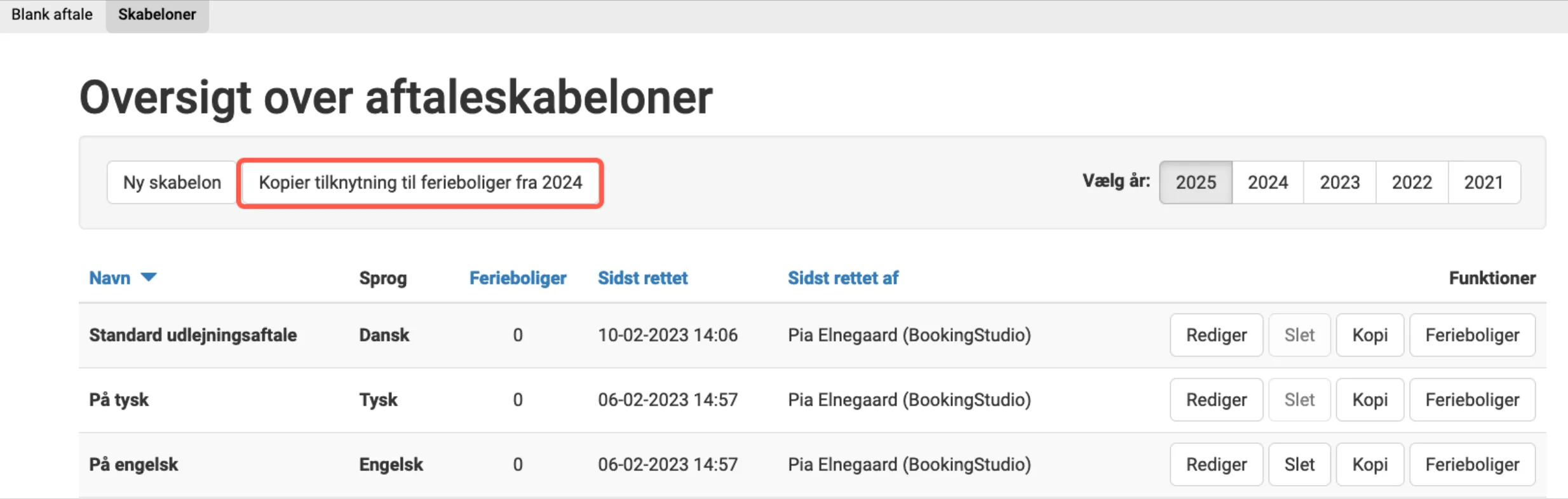 Ingen ferieboliger tilknyttet
