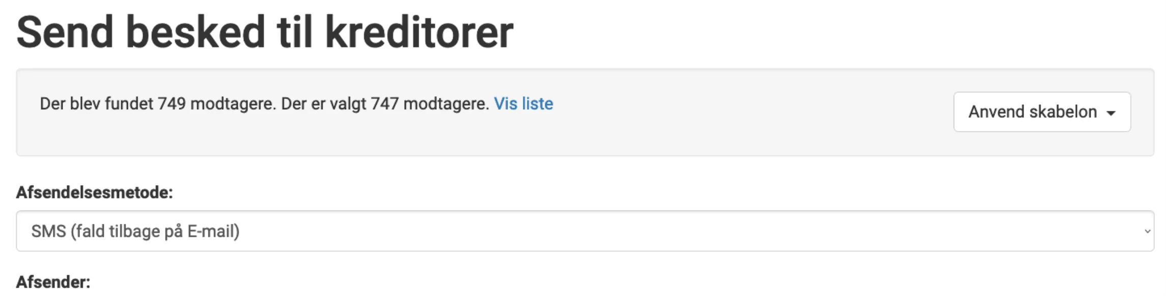 Send sms fald tilbage på email