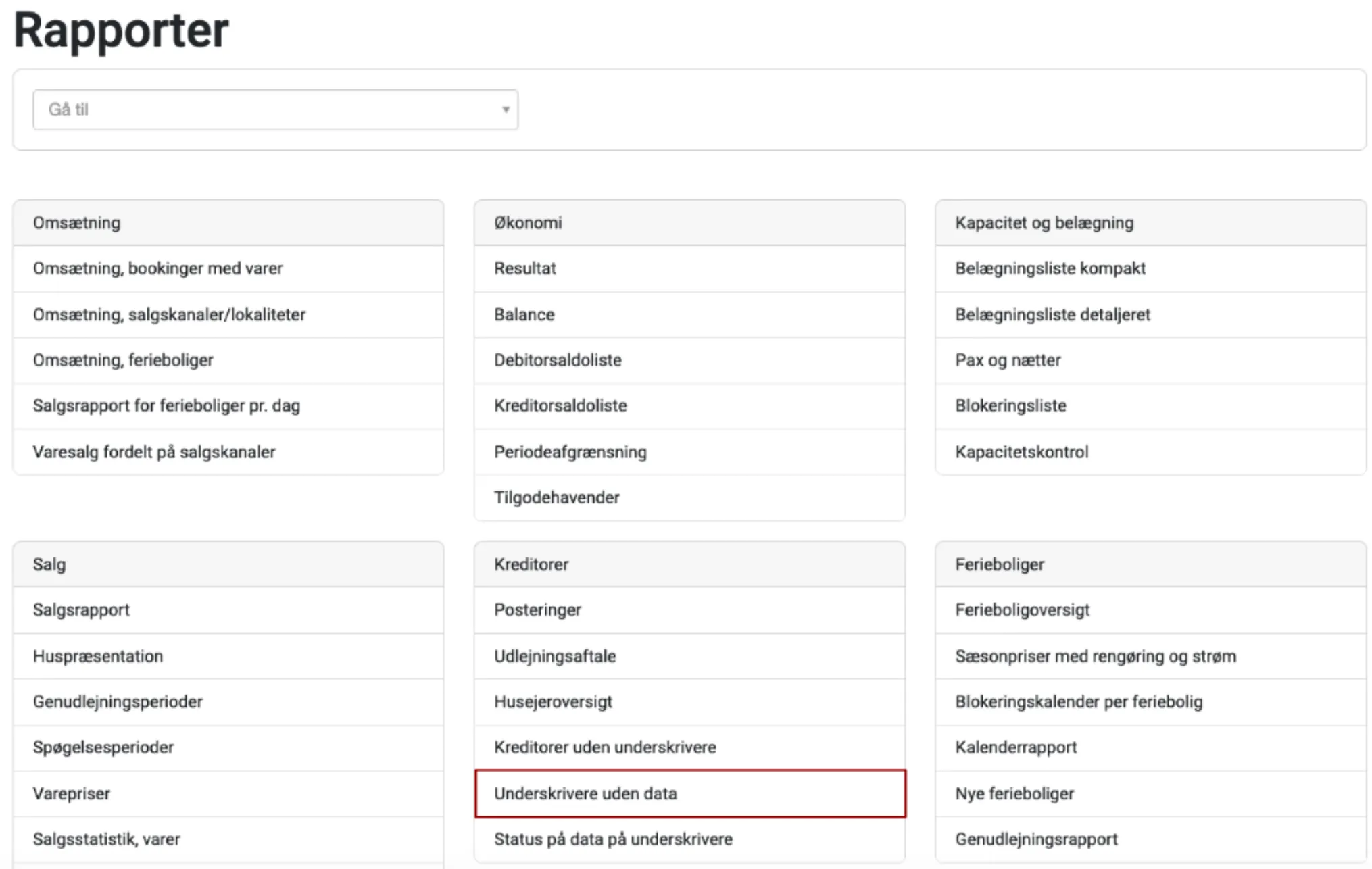 Liste over underskrivere der mangler data