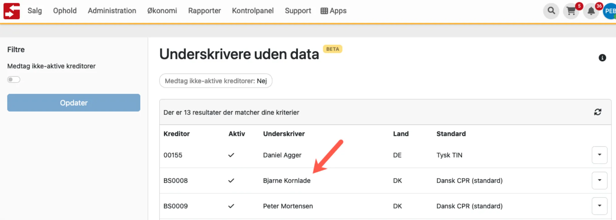 Tilføje data