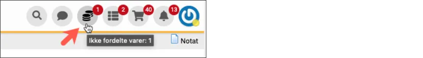 ikke fordelte varer