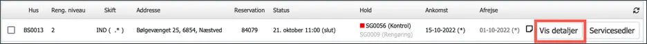 "Vis pr. hus" i serviceoversigten