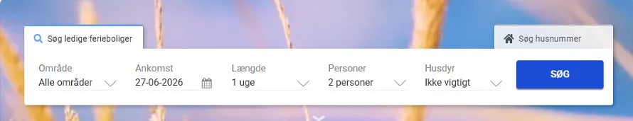 Søgning efter et ophold