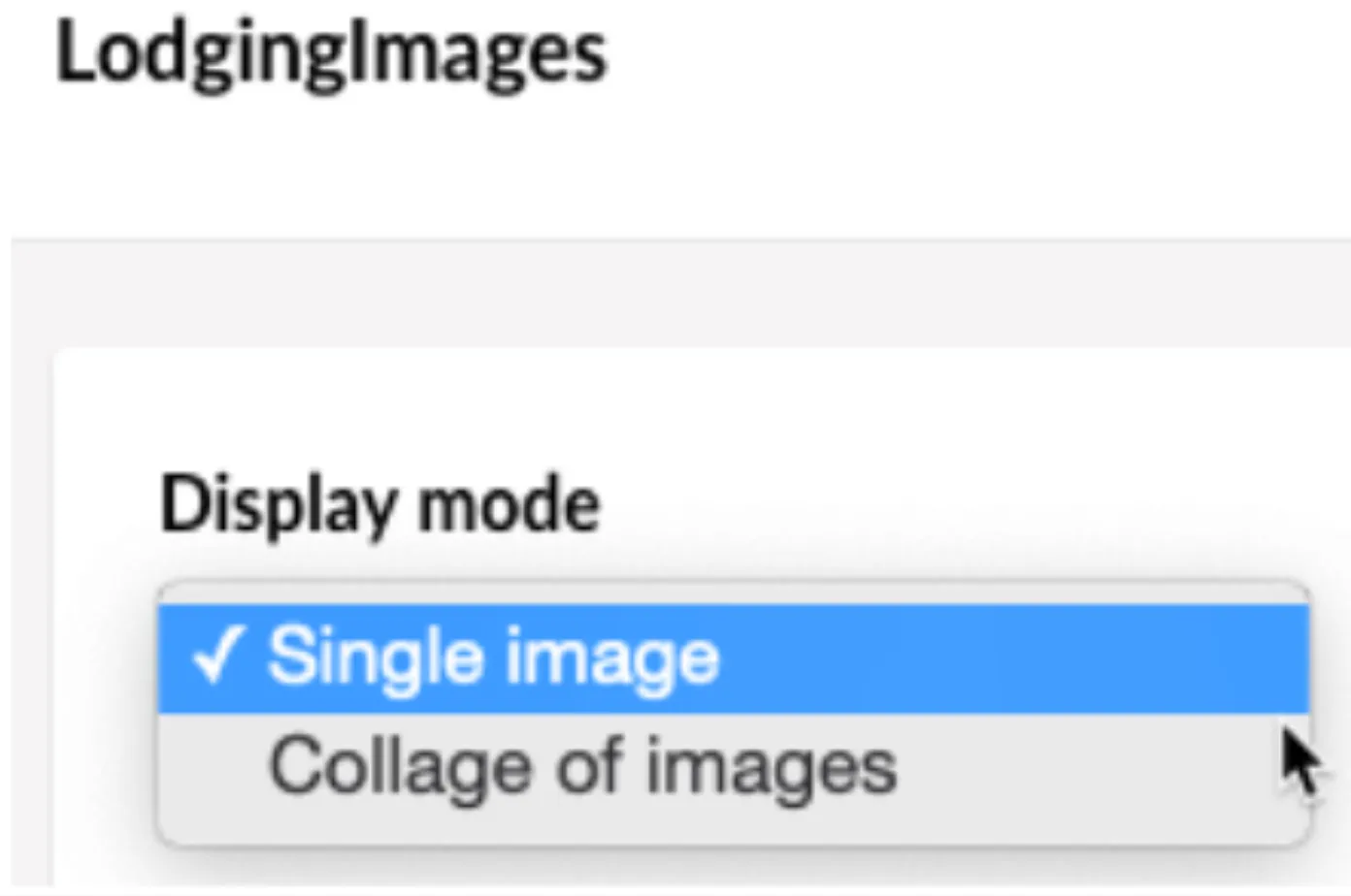 Ændring af display mode