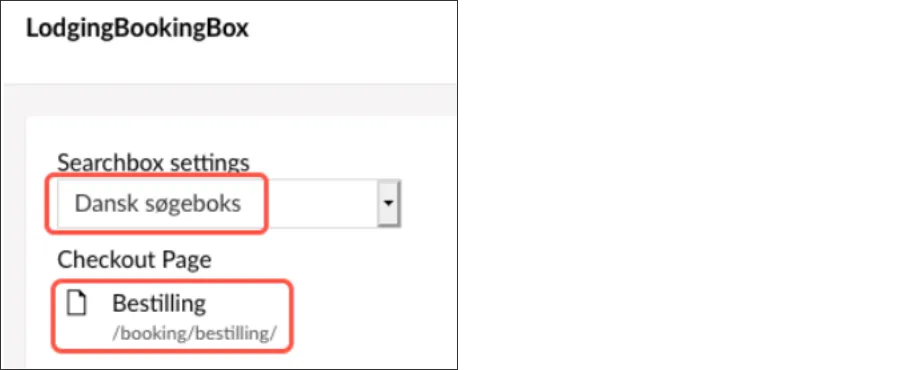 Søgeboks og checkout page