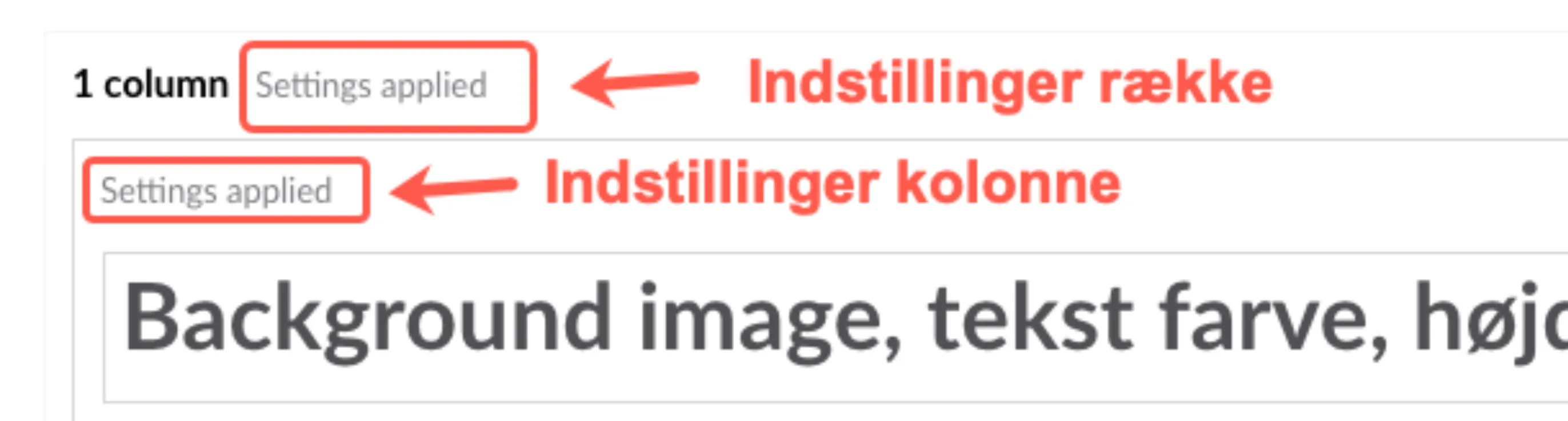 Settings applied
