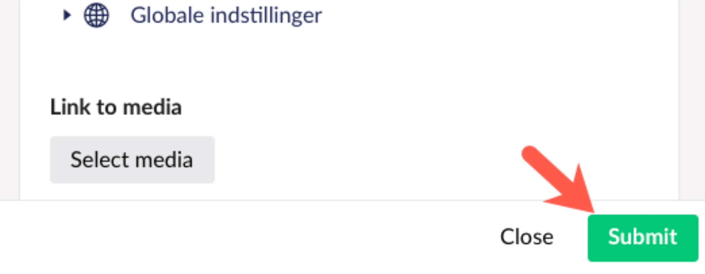 Gem indstillinger