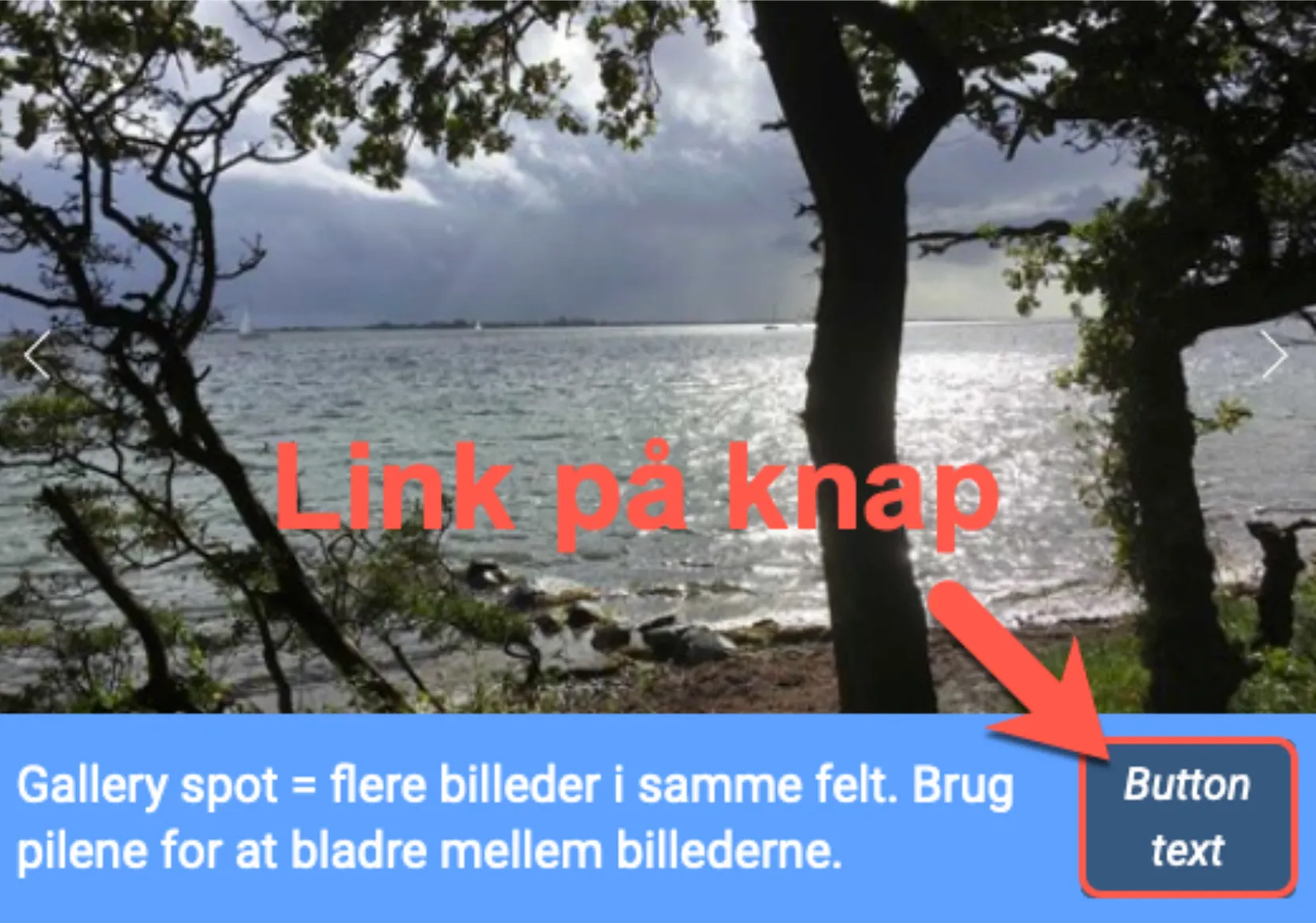 Udseende på Gallery spot på hjemmeside